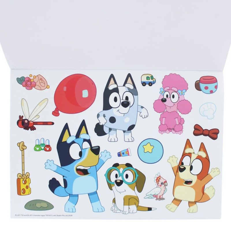Bluey Colouring Book A4 & Sticker Set 2