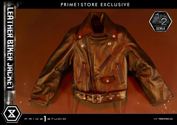 Terminator Leather Biker Jacket for 1/2 T-800 Statues - Prime 1 Studio