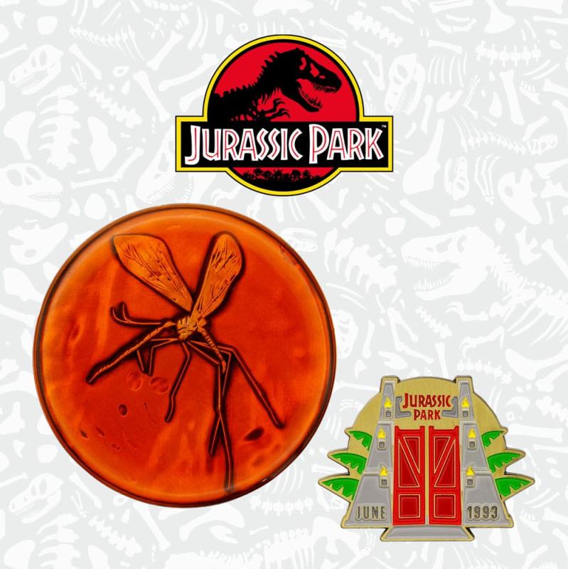 Jurassic Park Pin and Medallion Set Limited Edition