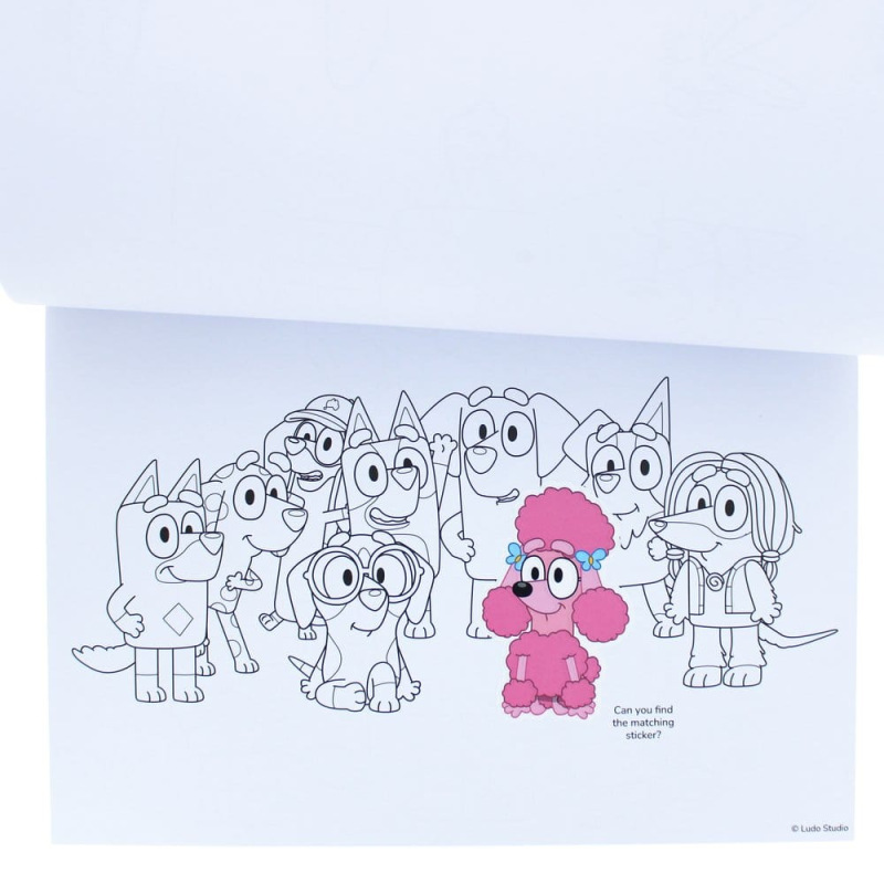 Bluey Colouring Book A4 & Sticker Set 6