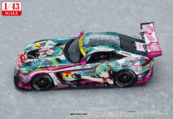 Hatsune Miku GT Project Vehicle 1/43 Good Smile Hatsune Miku AMG 2020 SUPER GT Okayama Test Ver. 11 3