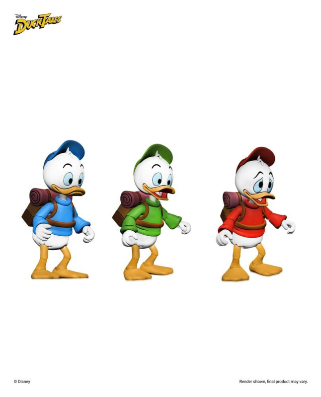 DuckTales Ultimate Action Figures 3-Pack Huey, Dewey, and Louie 18 cm 8