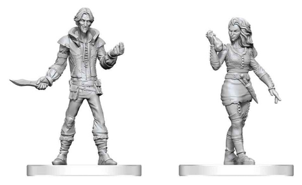 Pathfinder Battles Deep Cuts Unpainted Miniature Thief & Pickpocket 14 cm