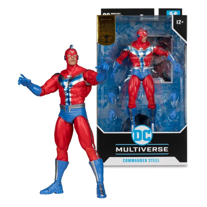 DC Multiverse Action Figure Commander Steel (JSA) (Gold Label) 18 cm