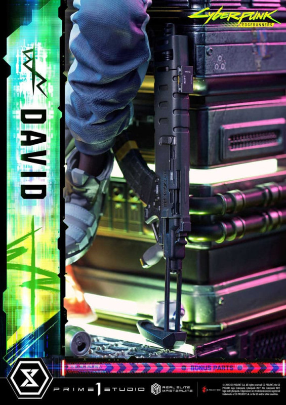 Cyberpunk: Edgerunners Real Elite Masterline Series Statue 1/4 David Deluxe Bonus Version 58 cm 6