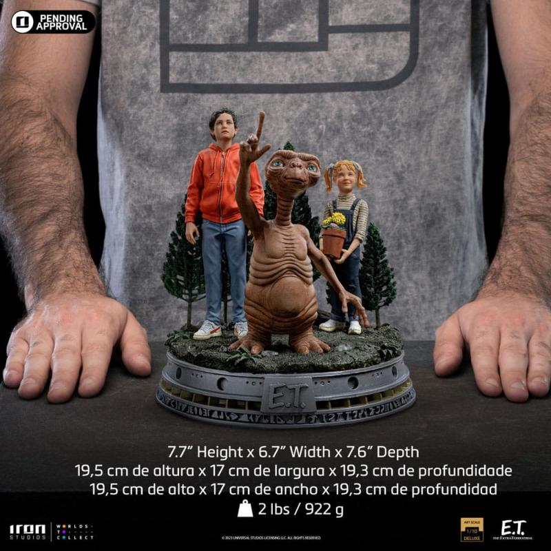 E.T. The Extra-Terrestrial Deluxe Art Scale Statue 1/10 E.T., Elliot and Gertie 19 cm