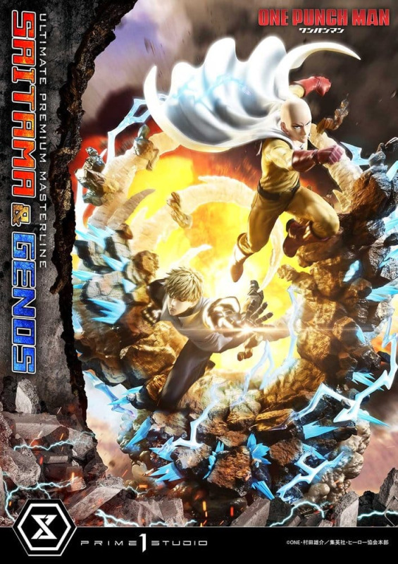 One-Punch Man Premium Masterline Series Statue 1/4 Saitama & Genos 73 cm 9