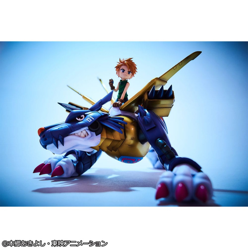 Digimon Adventure Precious G.E.M. Series PVC Statue Metal Garurumon & Ishida Yamato 30 cm 2