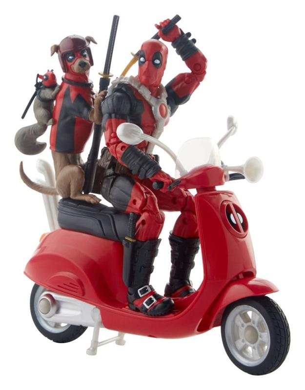 Deadpool Corps Marvel Legends Vehicle with Figure Deadpool with Scooter 15 cm