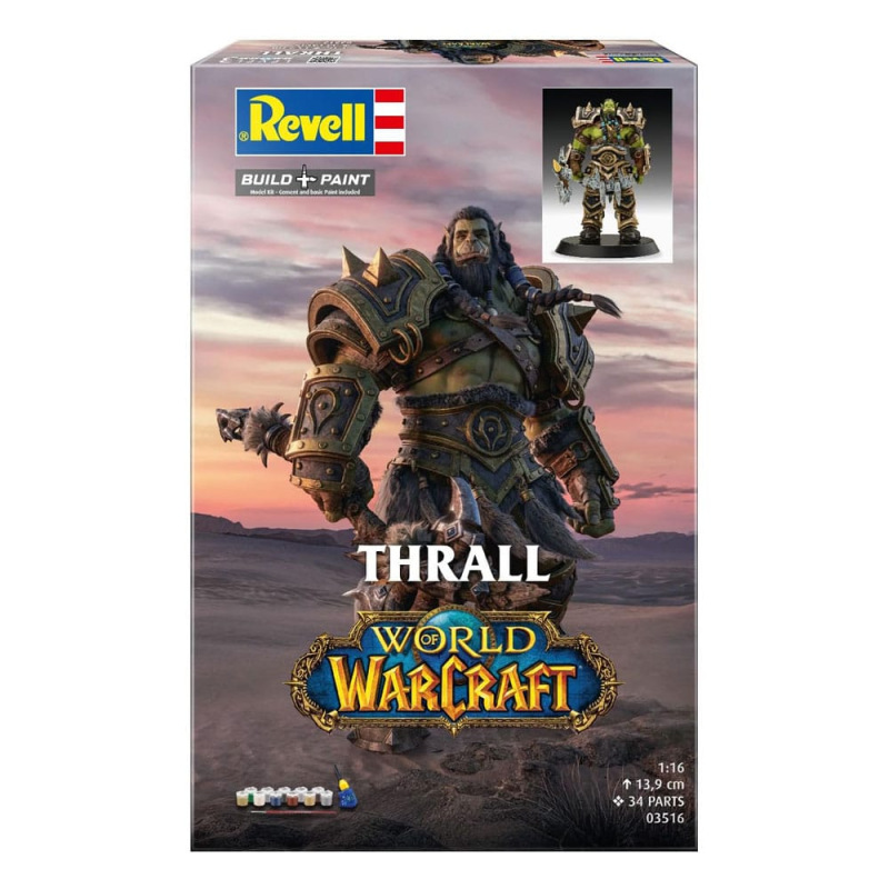 World of Warcraft Model Kit Gift Set 1/16 The Orc Thrall 13 cm