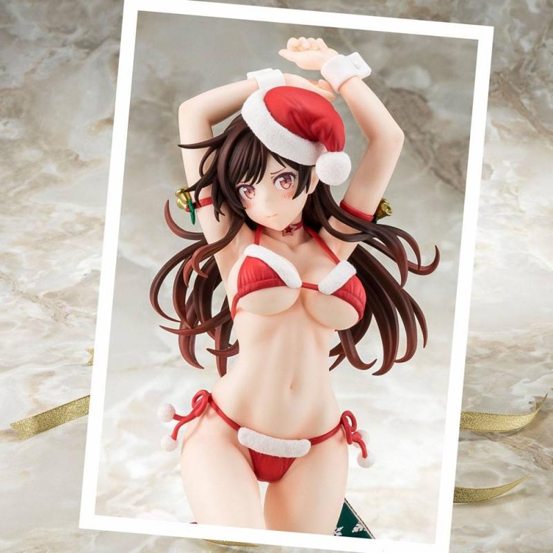 Rent-A-Girlfriend PVC Statue 1/6 Mizuhara Chizuru Santa Bikini de Fuwamoko 2nd Xmas 26 cm