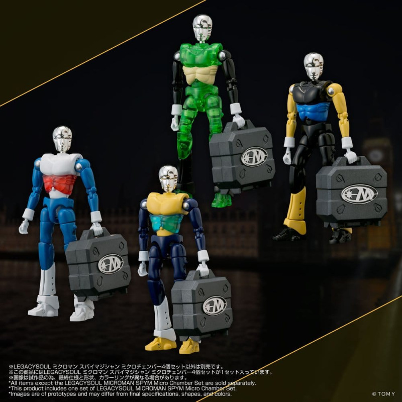 Microman Legacysoul Action Figure Parts SPYM Micro Chamber Set 3