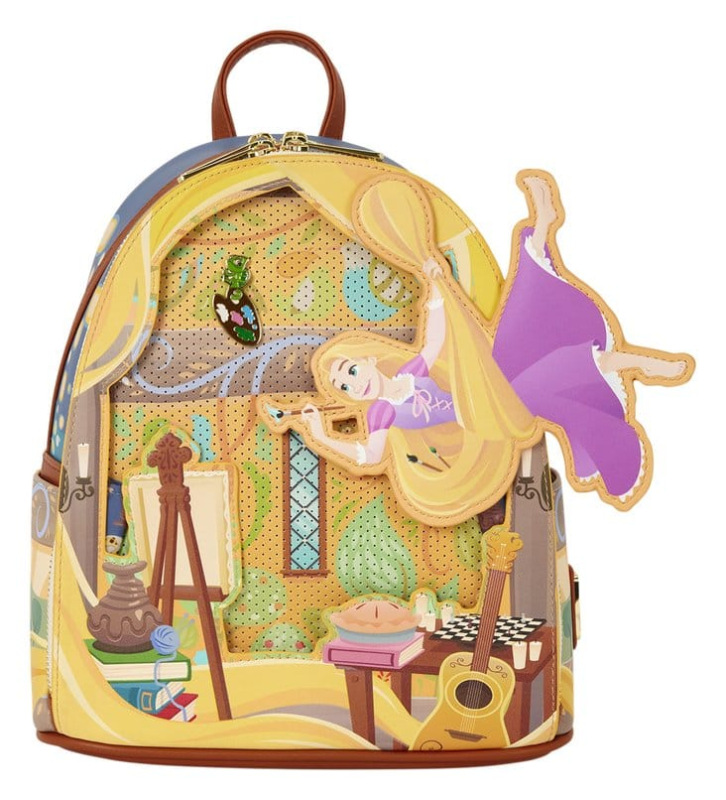 Tangled by Loungefly Mini Backpack Rapunzel Painting 8