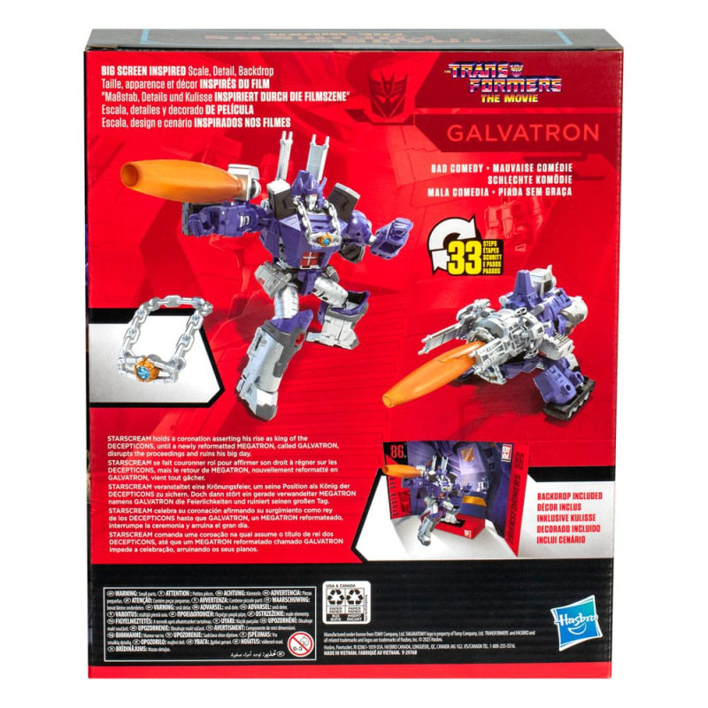 The Transformers: The Movie Studio Series Leader Class Action Figure Galvatron 22 cm 1