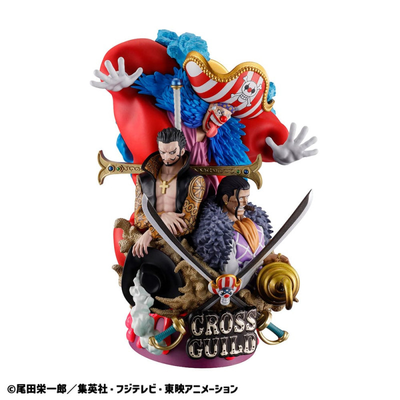 One Piece Petitrama DX PVC Mini Statue Logbox Re Birth 03 Cross Guild 15 cm 2