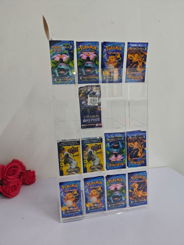 Acryl Counter Display for Trading Card Booster Packs 3