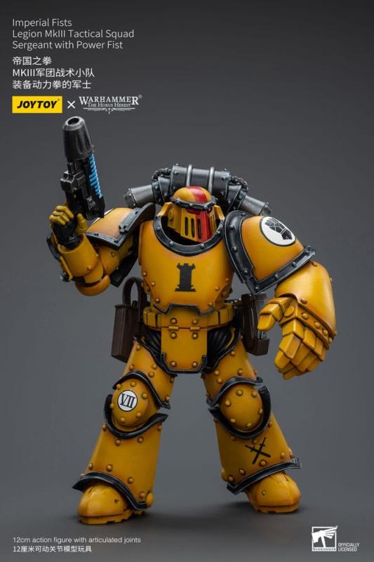 Warhammer The Horus Heresy Action Figure 1/18 Imperial Fists Legion MkIII Tactical Squad Sergeant wi