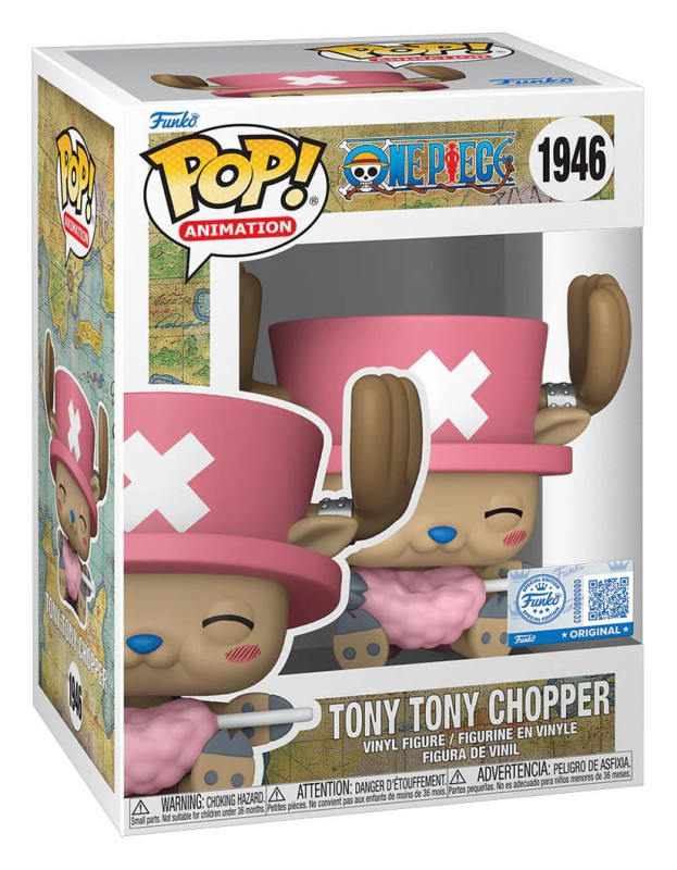 One Piece POP! Animation Vinyl Figure Tony Tony Chopper with Cotton Candy heo Exclusive 9 cm 1
