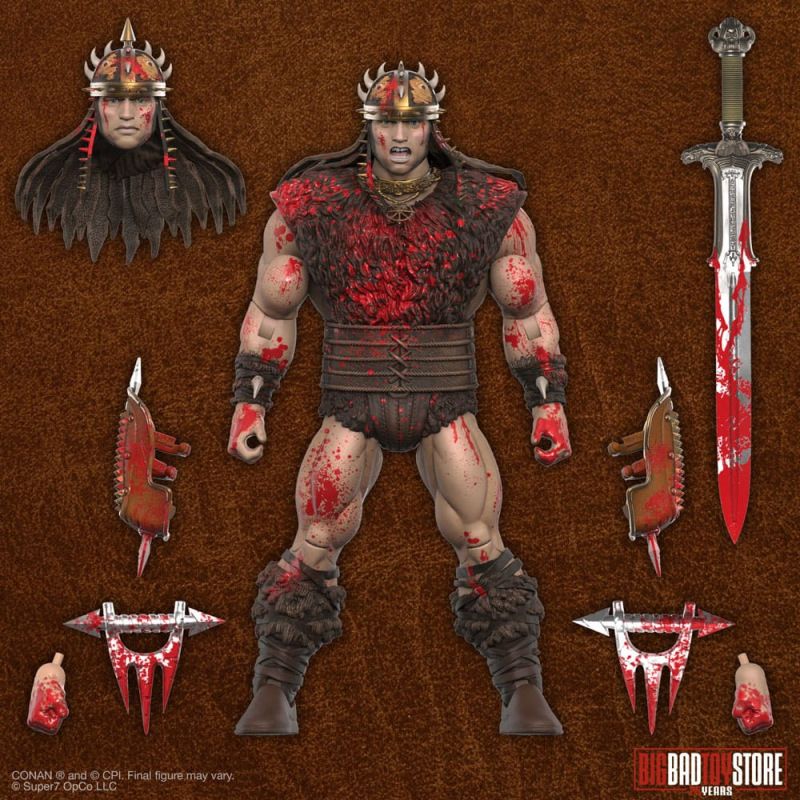 Conan the Barbarian Ultimates Action Figure Conan Blood Soaked Pit Fighter 18 cm 3