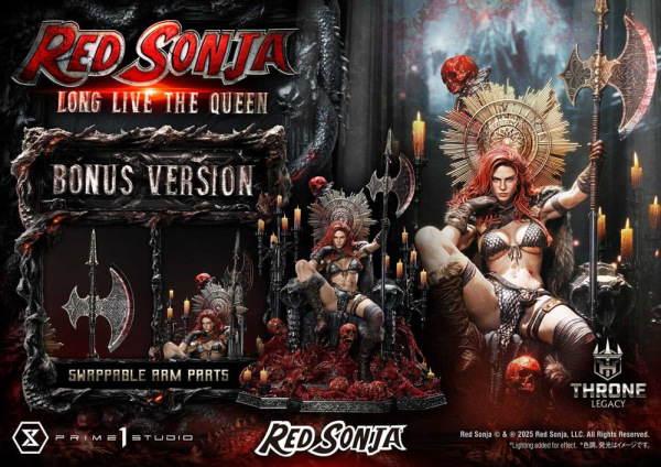 Red Sonja Throne Legacy Collection Statue Statue 1/3 Red Sonja: Long Live the Queen Bonus Version 77 2