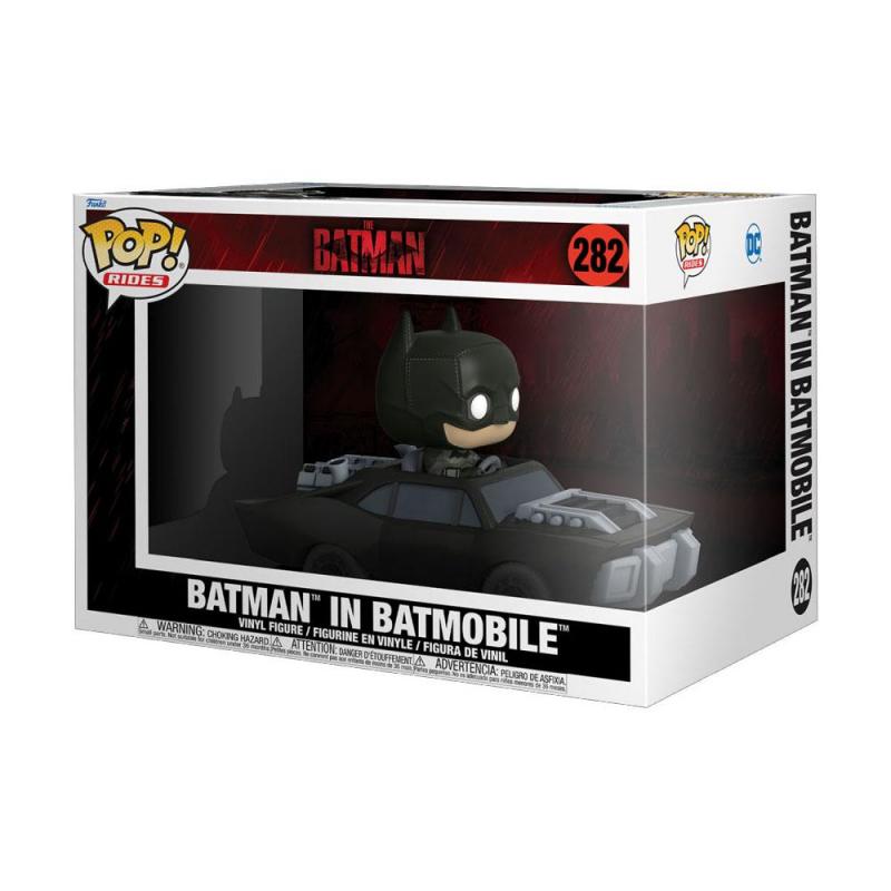 Batman: Batman in Batmobile 15 cm POP! Rides Super Deluxe Vinyl Figure - Funko