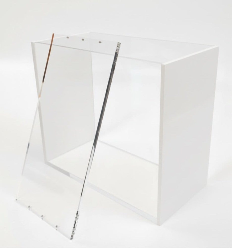 Evoretro Magnetic Acrylic Display Case for ETB with Colored Sides - White 1