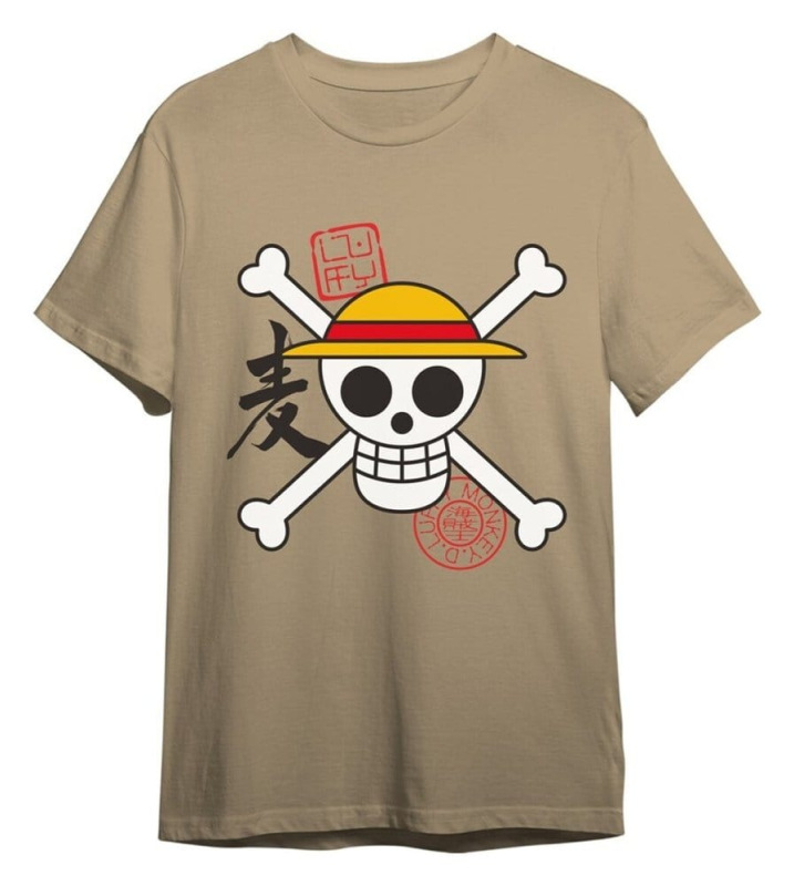 One Piece T-Shirt Skull Sand Size XL 1
