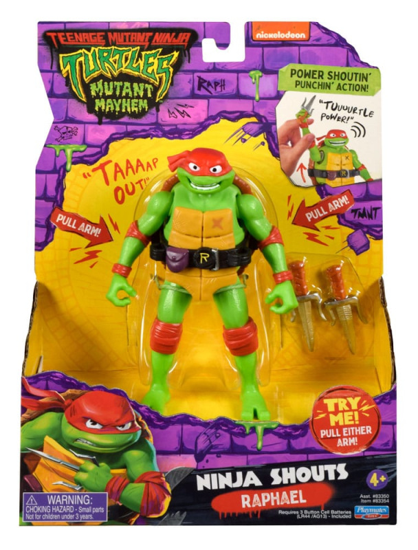 Teenage Mutant Ninja Turtles: Mutant Mayhem Ninja Shouts Action Figure Raphael 14 cm 1