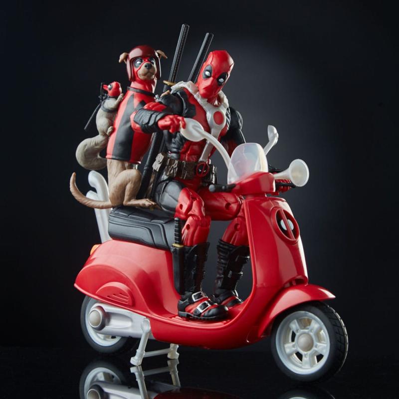 Deadpool Corps Marvel Legends Vehicle with Figure Deadpool with Scooter 15 cm