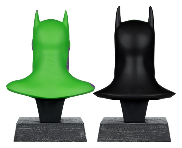 Batman DC Direct Mini Replica 1/3 2-pack Batman Cowls Hush & Knightfall (Jokerized) (Gold Label) 18 3