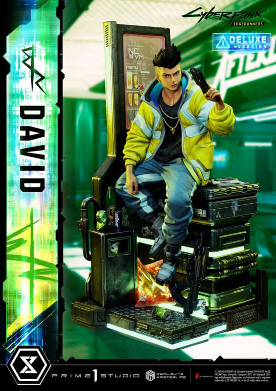 Cyberpunk: Edgerunners Real Elite Masterline Series Statue 1/4 David Deluxe Bonus Version 58 cm 1