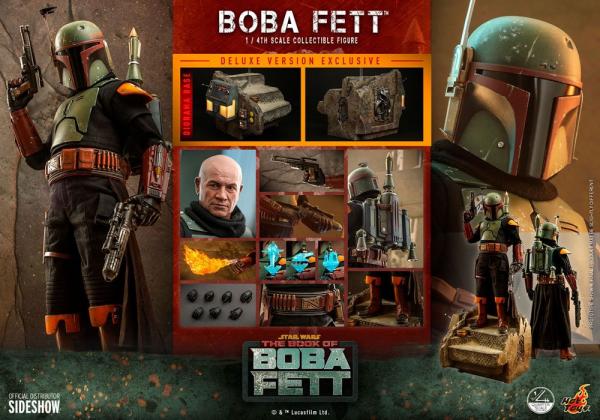 Star Wars The Book of Boba Fett: Boba Fett (Deluxe Version) 1/4 Action Figure - Hot Toys