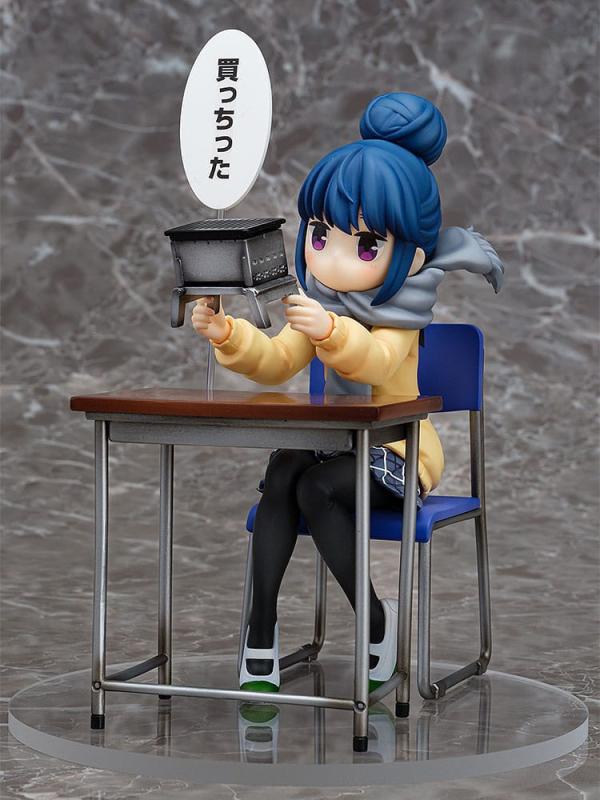 Laid-Back Camp PVC Statue 1/7 Rin Shima: Look What I Bought Ver. 14 cm 1