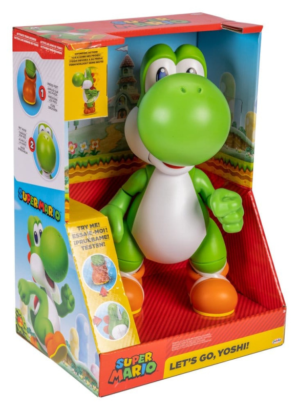 World of Nintendo Talking Action Figure Let's Go! Yoshi! 36 cm 3