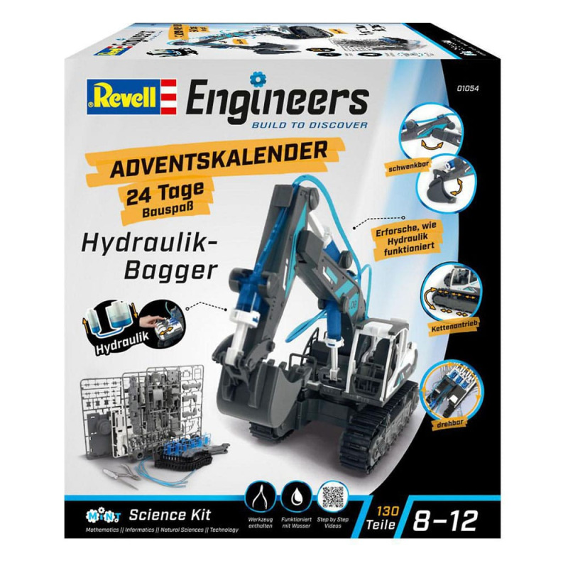 Revell Engineers Advent Calendar Hydraulic excavator model kit 3