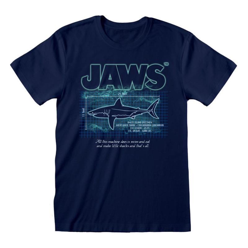 Jaws T-Shirt Great White Info Size L