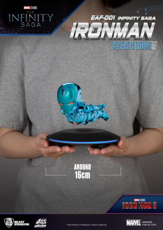 Marvel Egg Attack Floating Figure The Infinity Saga Ironman Stealth Mode 16 cm