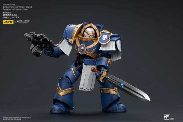 Warhammer The Horus Heresy Action Figure 1/18 Ultramarines Cataphractii Terminator Squad Sergeant wi