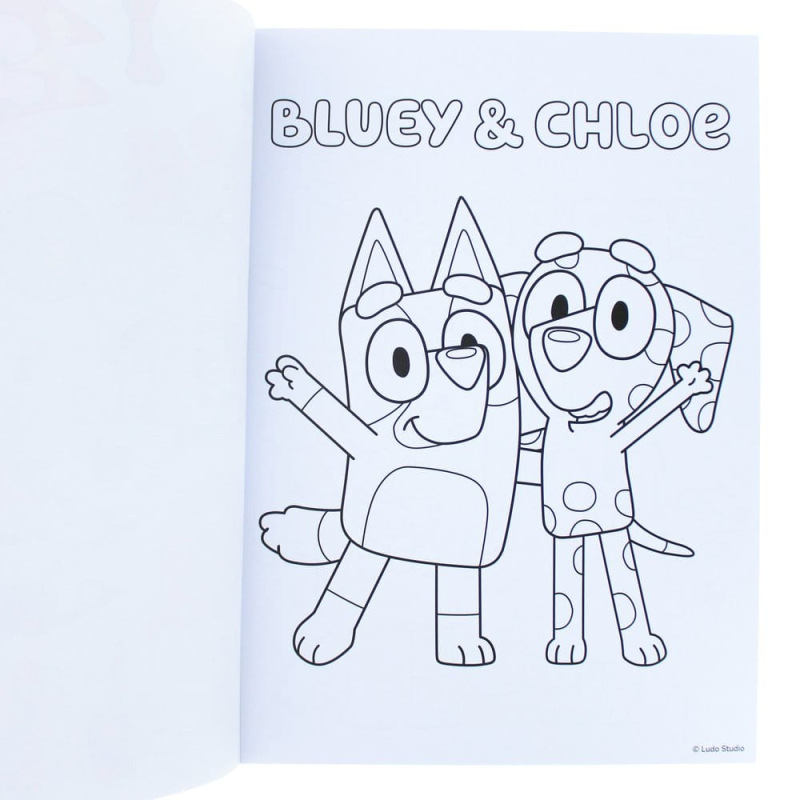 Bluey Colouring Book A4 & Sticker Set 3