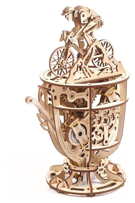 Ugears 3D Wooden Puzzle Automaton Cyclist 13