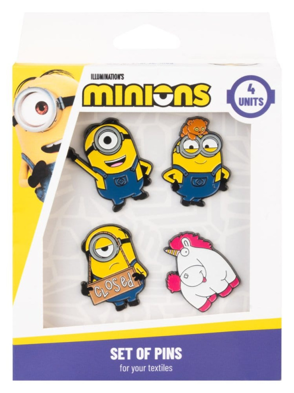 Minions Pin Badges Set of 4 1