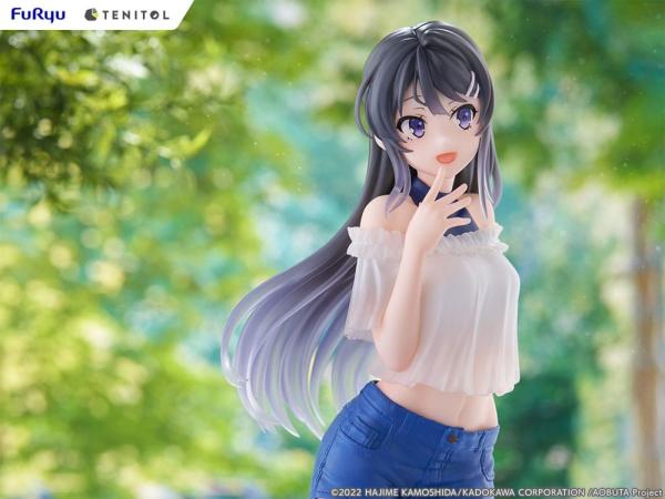 Rascal Does Not Dream of Bunny Girl Senpai Tenitol PVC Statue Mai Sakurajima 29 cm