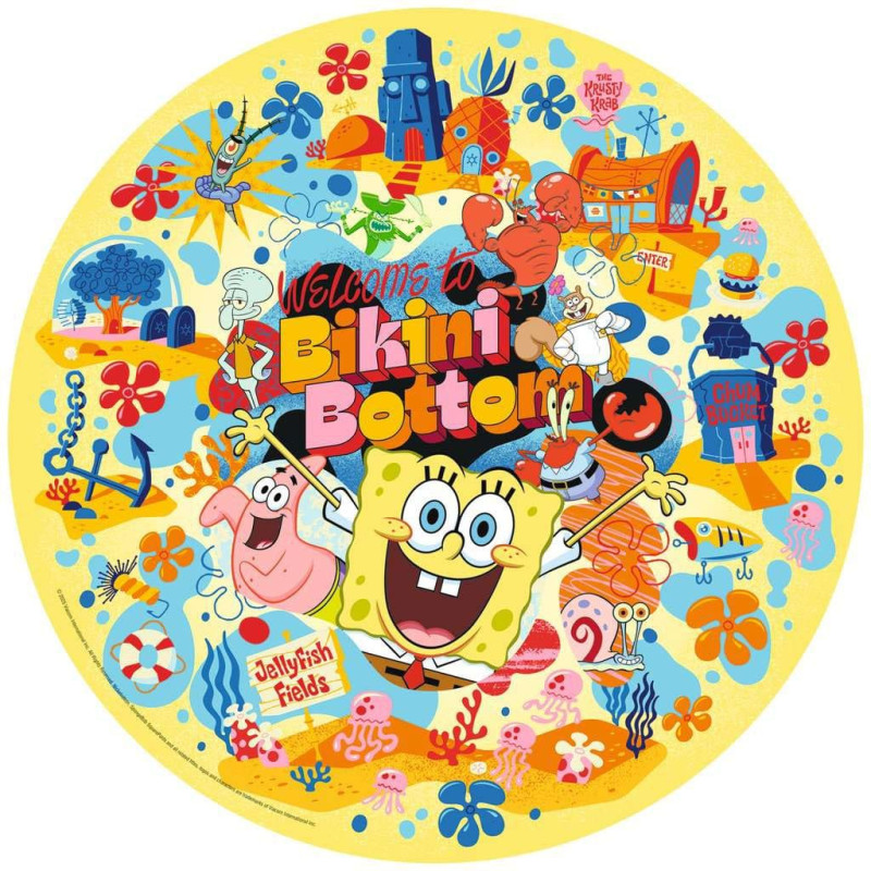 SpongeBob SquarePants Round Jigsaw Puzzle Welcome to Bikini Bottom (500 pieces) 1