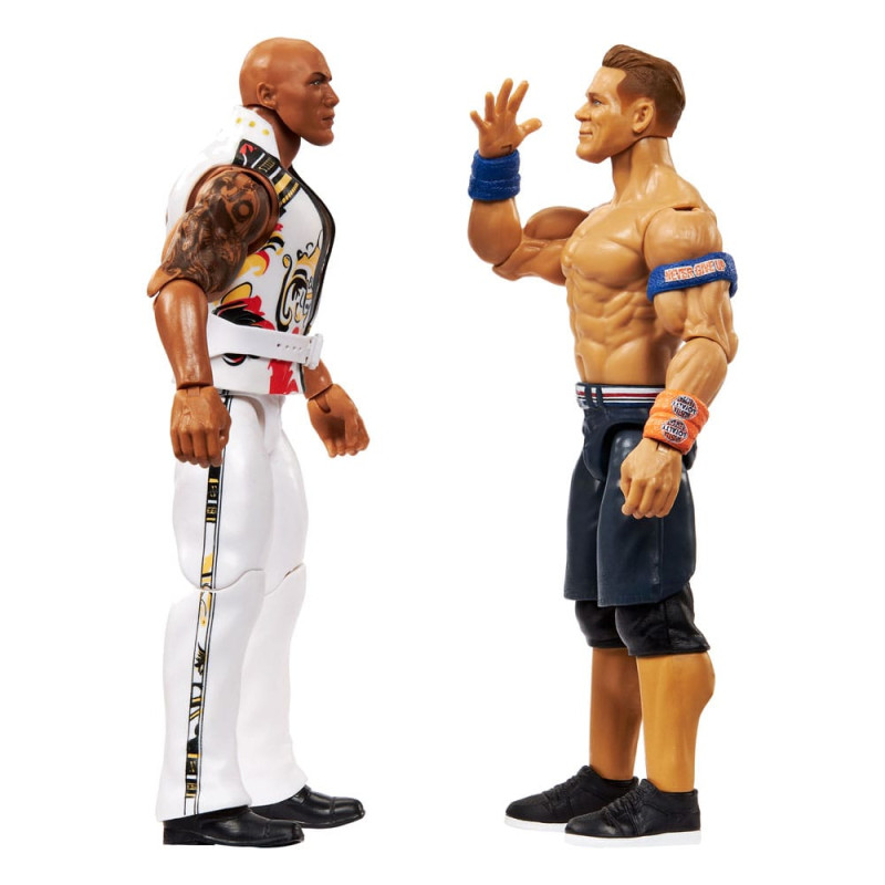 WWE Main Event Showdown Action Figures The Rock Final Boss vs John Cena 2-Pack 15 cm 6