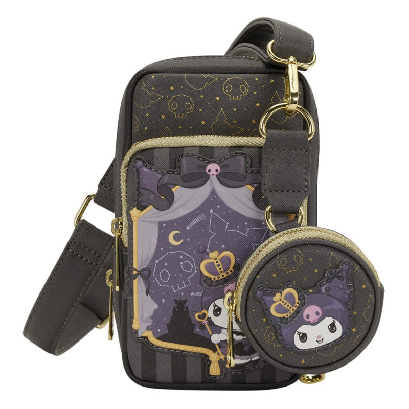 Sanrio by Loungefly Crossbody with Coin Bag 20th Anniversary Kuromi Cell Phone 4