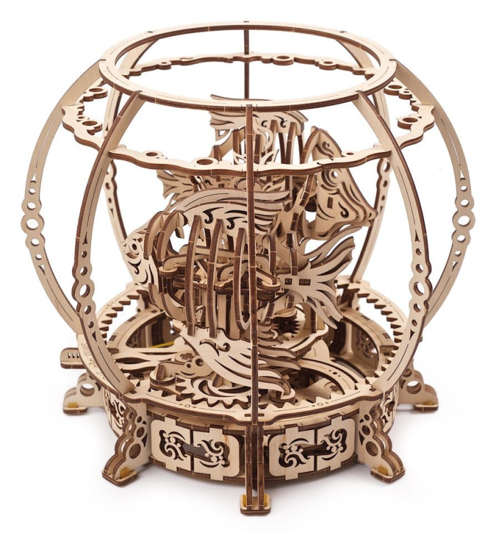 Ugears 3D Wooden Puzzle Mechanical Aquarium 14