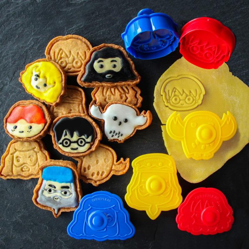 Harry Potter Cookie Cutter / Cookie Stamp 6-Pack Kawaii 8