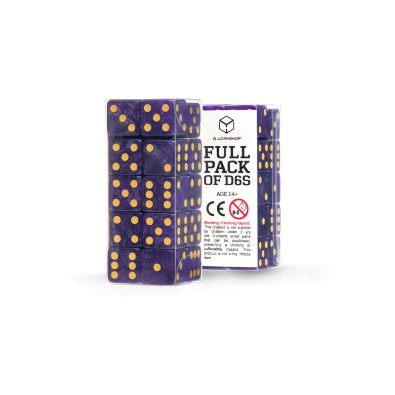 Q Workshop Dice Set Full Pack D6 Shimmering Purple (20)