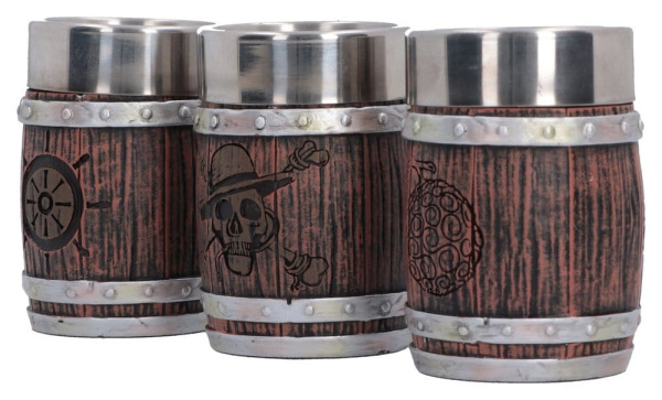 One Piece Shot Glass Set Barrel 8 cm 1
