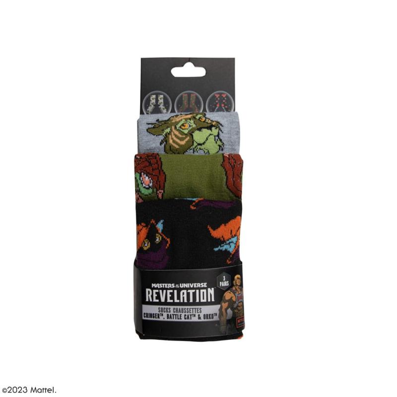 Masters of the Universe - Revelation: Cringer & Battle Cat & Orko Socks Set of 3 3